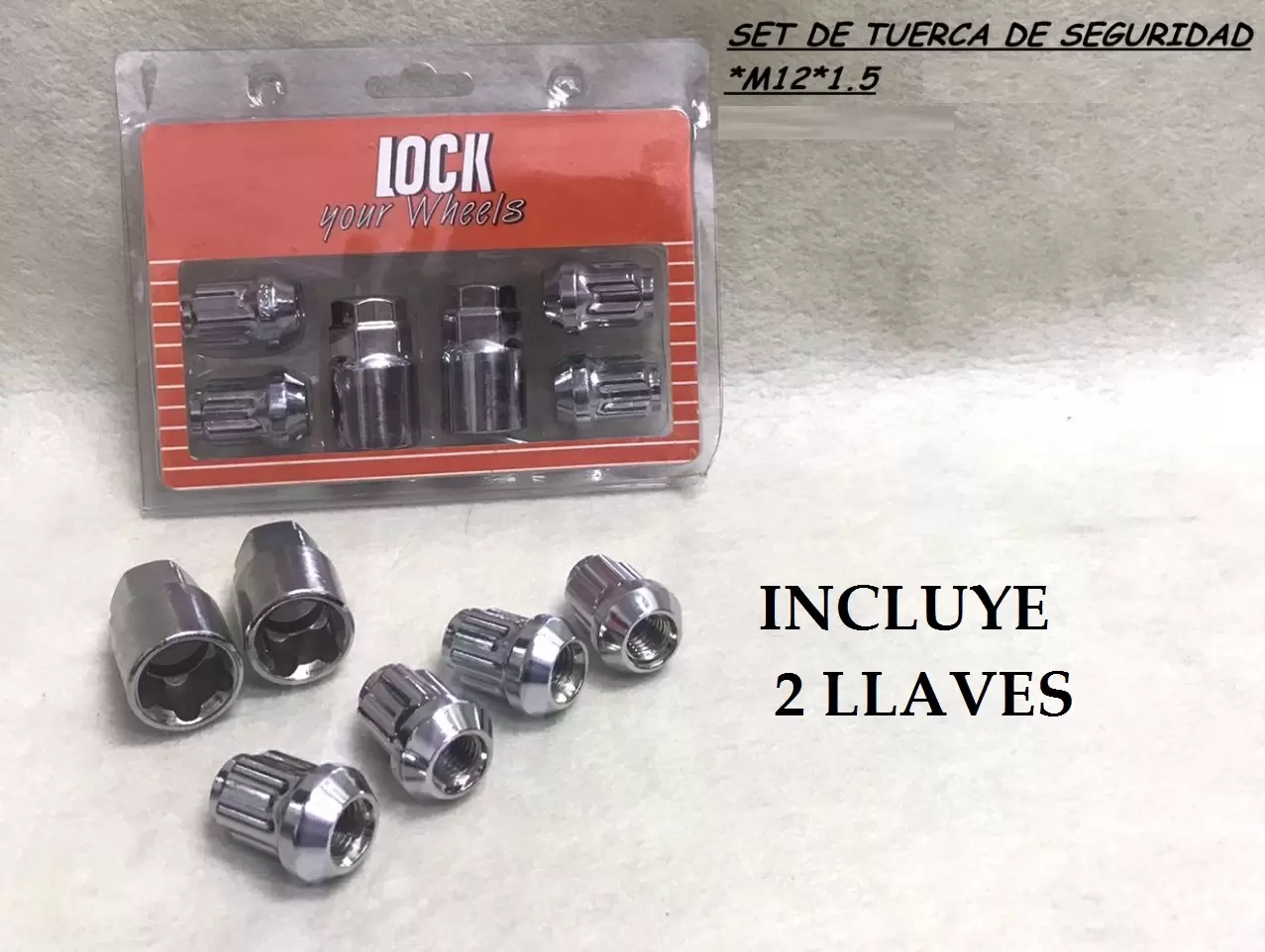 Set Tuercas de seguridad 12×1.50